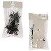 House of seasons flor artificial con clip Estrella de Navidad brillo negro 10 cm juego de 2 | 24 piezas