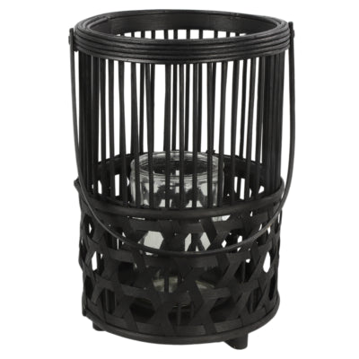 Countryfield windlicht jannik zwart 33 cm | 4 stuks