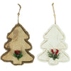Ciondolo albero di Natale 19,5 cm 2 assortiti | 24 pezzi