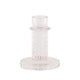 Housevitamin candelabro de cristal rosa 10 cm | 24 piezas