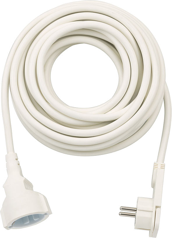 Brennenstuhl verlengkabel, 1x haakse platte stekker (wit, 10 meter)