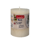 Profissimo candela rustica a colonna avorio 80 58mm