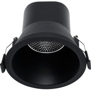Profolux faretto led riflettore nero 6w 3000k dimmerabile - led2460