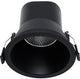 Foco empotrable led Profolux reflector negro 6w 3000k regulable - led2460