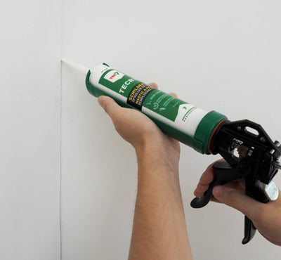 Tec7 tecryl sellador acrílico para pintor tubo blanco 310ml | 12 piezas