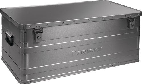 Caja de aluminio Promat tecwerk | l900xan490xal380mm 140 l | con tapa abatible y cerradura de cilindro - 9000447954