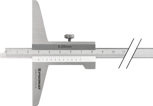 Promat tecwerk diepteschuifmaat | din 862 | 200 mm | recht meetrail 10 x 4,5 mm - 4000851218