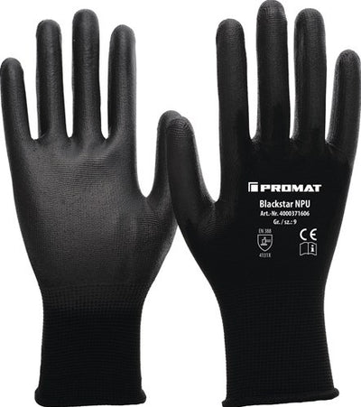 Promat tecwerk handschoen | blackstar npu | maat 6 (s) zwart | en 388 pbm-categorie ii | en 388 - 4000371603