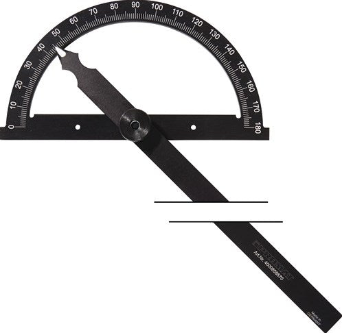 Misuratore d'angolo Promat tecwerk | goniometro-d. 150 mm | lunghezza gamba 200 mm - 4000858565