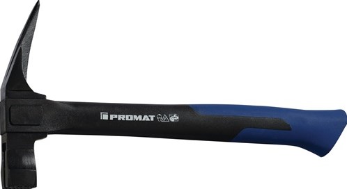 Martello da tornio Promat tecwerk | peso testa 600 g con magnete ruvido | laccato nero - 4000811132