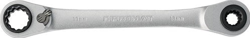 Llave estrella multifuncional con carraca Promat tecwerk | 4 en 1 | 10 13 17 19 mm | 12 nudos. longitud 220 mm | número de dientes 72 - 4000821481