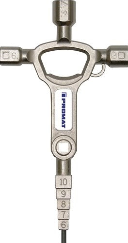 Llave para armario de distribución Promat tecwerk | 13 funciones | abridor de botellas integrado - 4000829773