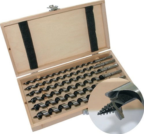 Set di punte per tubi Promat tecwerk | 8 pezzi | lunghezza 320mm| 6-20mm| in cassetta di legno - 4000863253