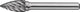 Promat tecwerk bava | acciaio inossidabile spg | D. lunghezza testa 10 mm asta 20 mm d. 6 mm | carburo | denti normali, fini - 4000868070