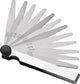 Promat tecwerk voelermaat | bladsterkte 0,05-2,0 mm | staal | lengte 100 mm aantal bladen 21 st. - 4000851423
