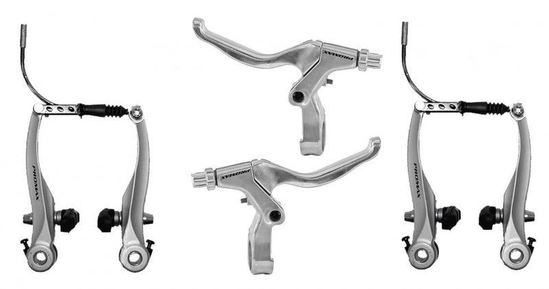 REM Set V-Brake con Silver de aluminio Greven Brake