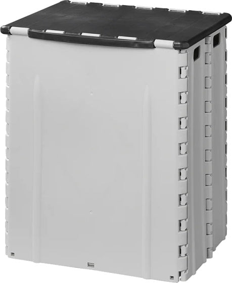 Cestino pieghevole 35 litri 25 x 31 x 38 cm di nero grigio