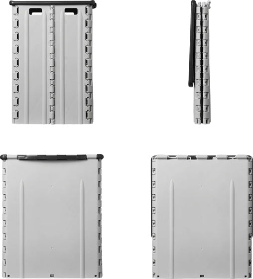 Waste Bin plegable 35 litros 25 x 31 x 38 cm de negro gris