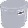 Proplus portatile WC 7 litri di altezza del sedile 37 cm grigio