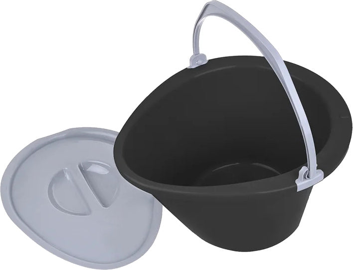 Proplus portatile WC 7 litri di altezza del sedile 37 cm grigio