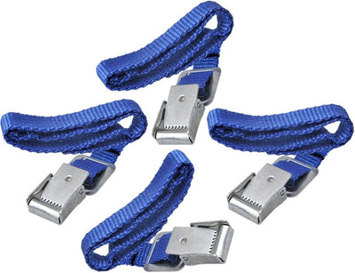 Proplus correas para bicicletas con hebilla de metal 40 cm azul 4 piezas