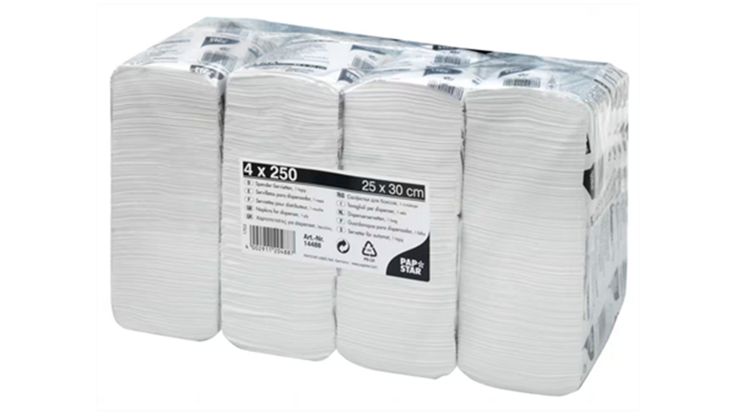 Servilletas de repuesto Papstar 250 piezas 4 unidades