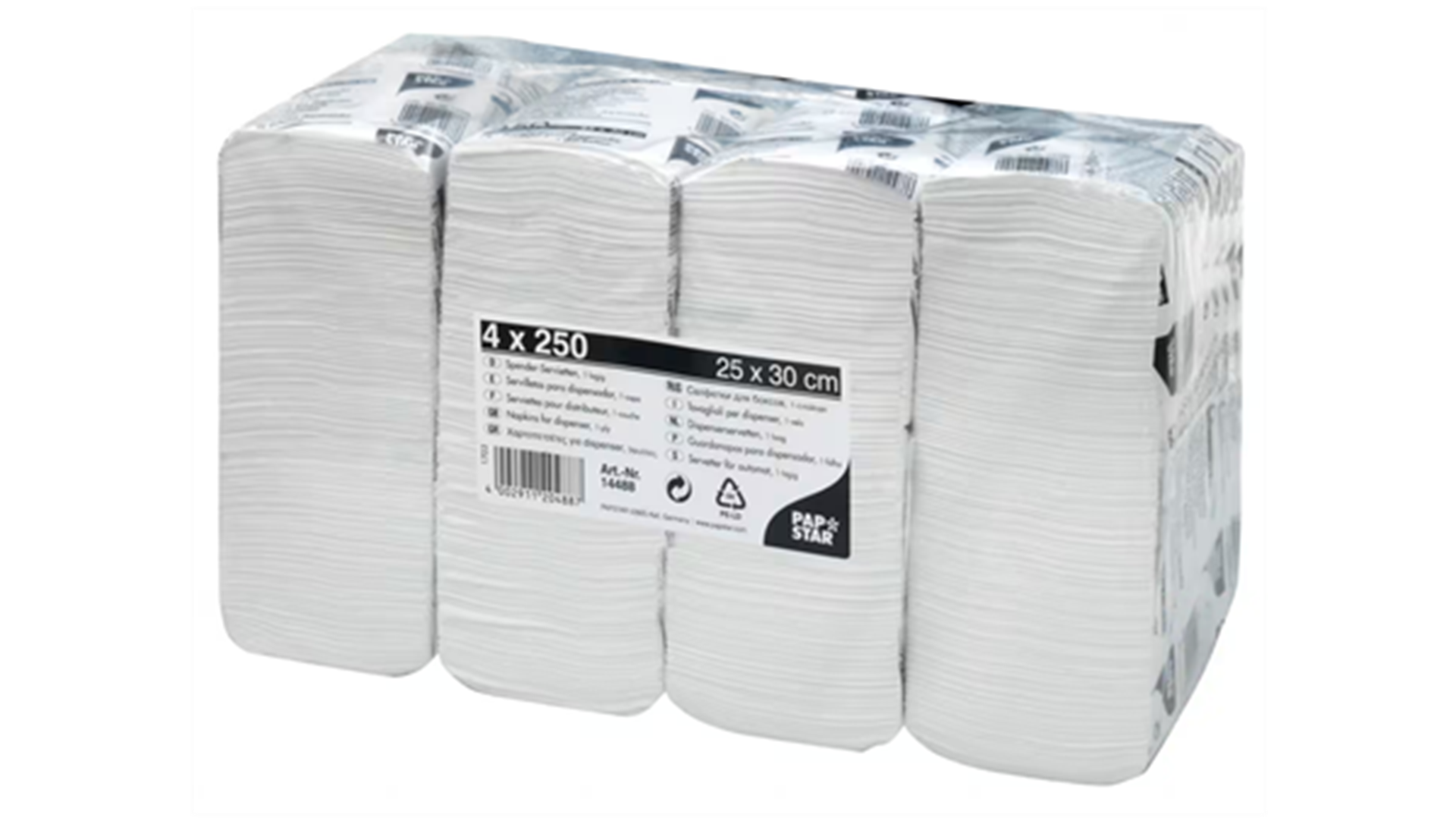 Servilletas de repuesto Papstar 250 piezas 4 unidades