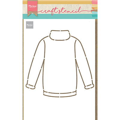 Design Marianne • maglione con stencil artigianale