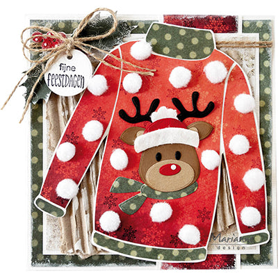 Design Marianne • maglione con stencil artigianale