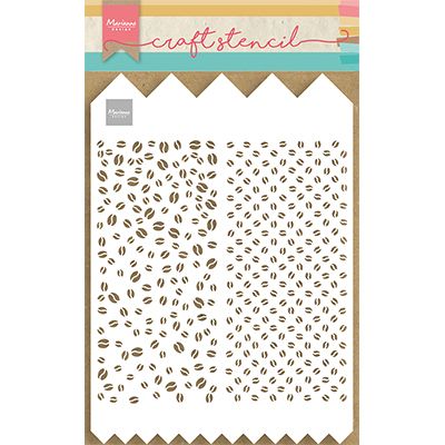 Design Marianne • maschera stencil slimline a4 chicchi di caffè