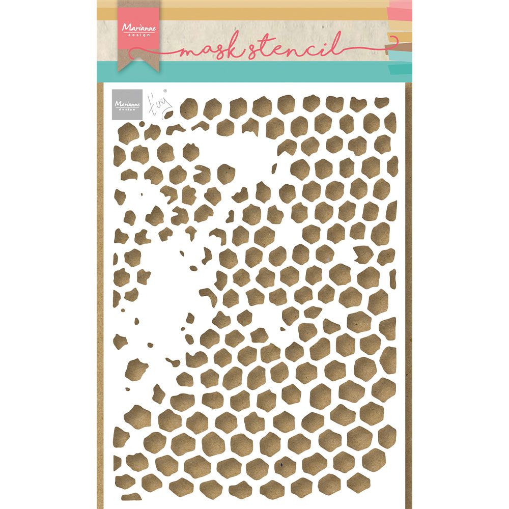 Design Marianne • stencil per maschera a nido d'ape di tiny