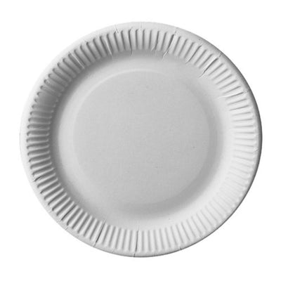 Papstar platos cartón blanco 23cm 25uds