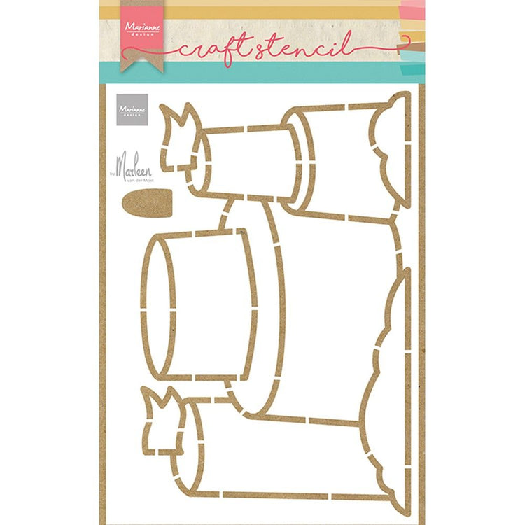 Marianne design • craft stencil sandcastle by marleen