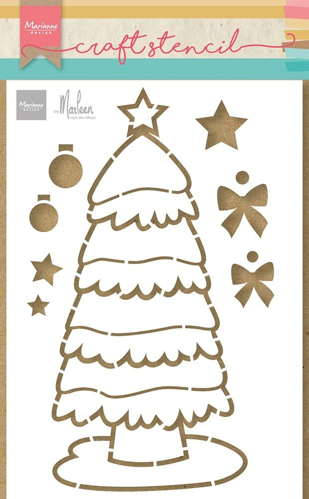 Marianne design • plantillas artesanales árbol de navidad de marleen