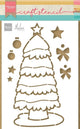 Marianne design • stencil artigianali per albero di Natale di marleen