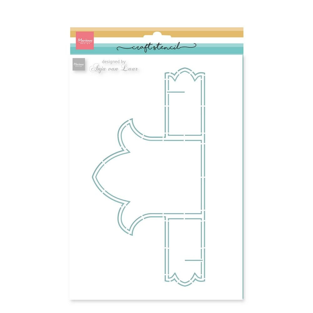Design Marianne • stencil artigianali di Anja, tulipano a4