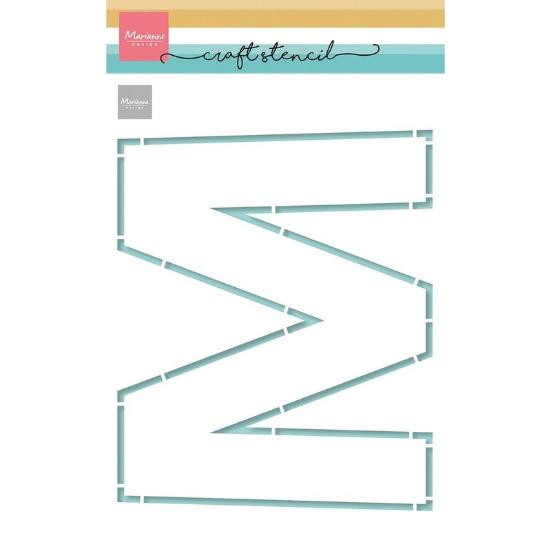 Marianne design • craft stencil m-letter