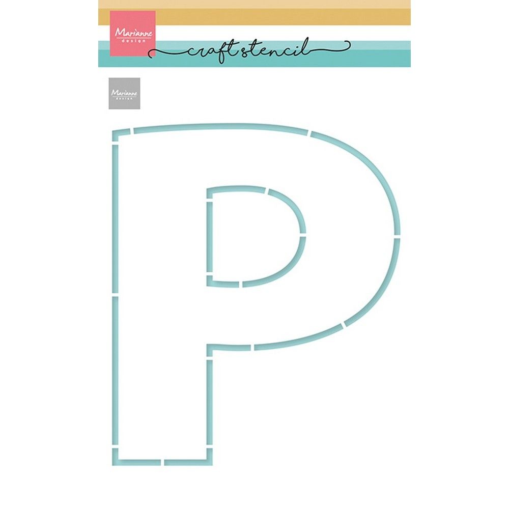 Design Marianne • stencil artigianali lettera P