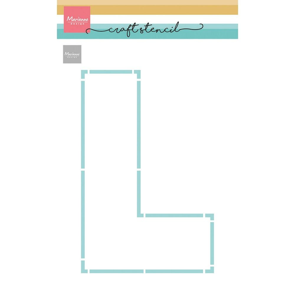 Design Marianne • stencil artigianale lettera L