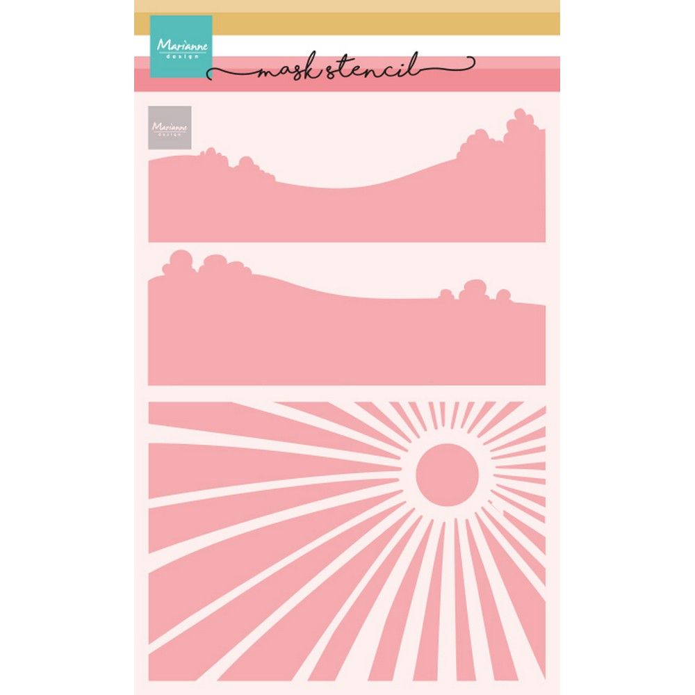 Marianne design • plantilla de máscara paisaje de picnic