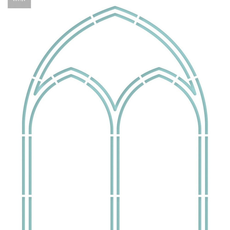Design Marianne • stencil artigianali per finestre della chiesa