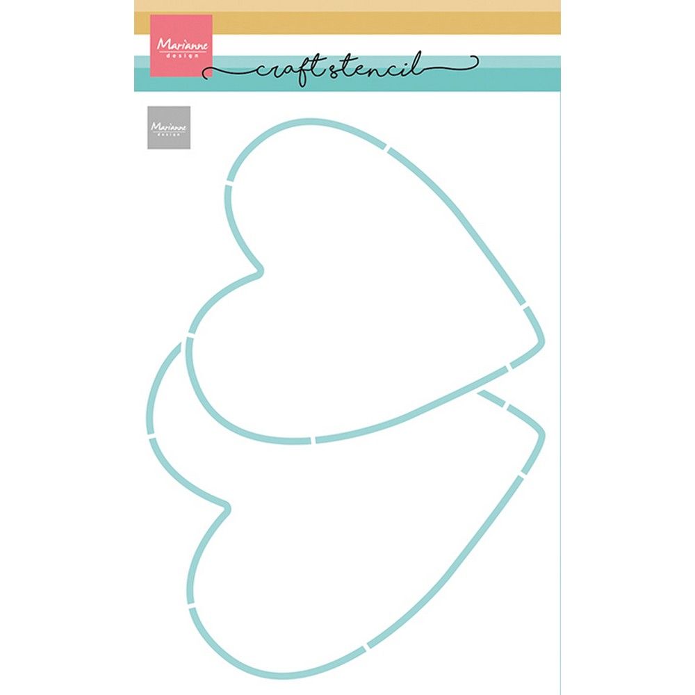 Marianne design • plantillas plantilla artesanal 2 corazones