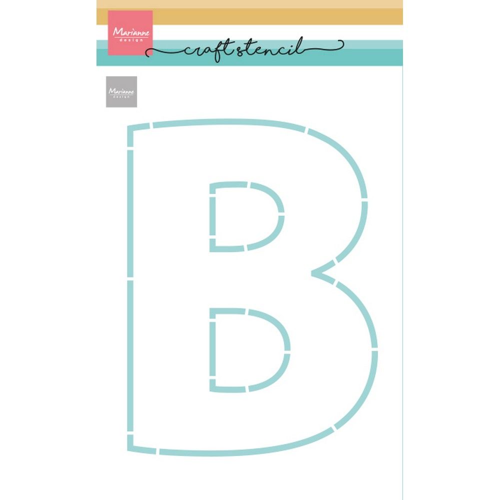 Marianne design • plantilla artesanal letra b