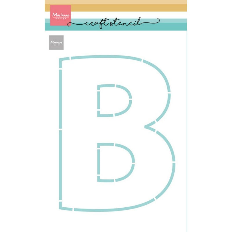 Design Marianne • lettera stencil artigianale b