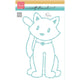 Design Marianne • stencil artigianale gatto seduto di marleen