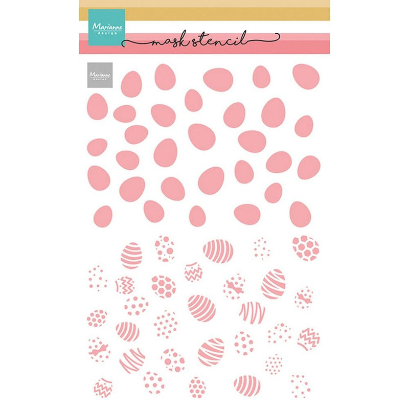 Design Marianne • stencil per maschera, uova di Pasqua a 2 strati