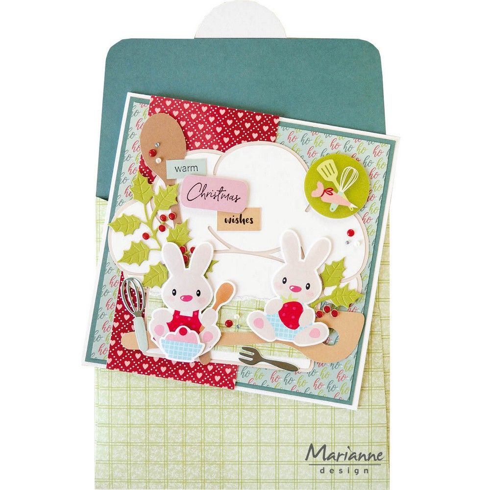 Design Marianne • busta per stencil artigianale 14x14 cm