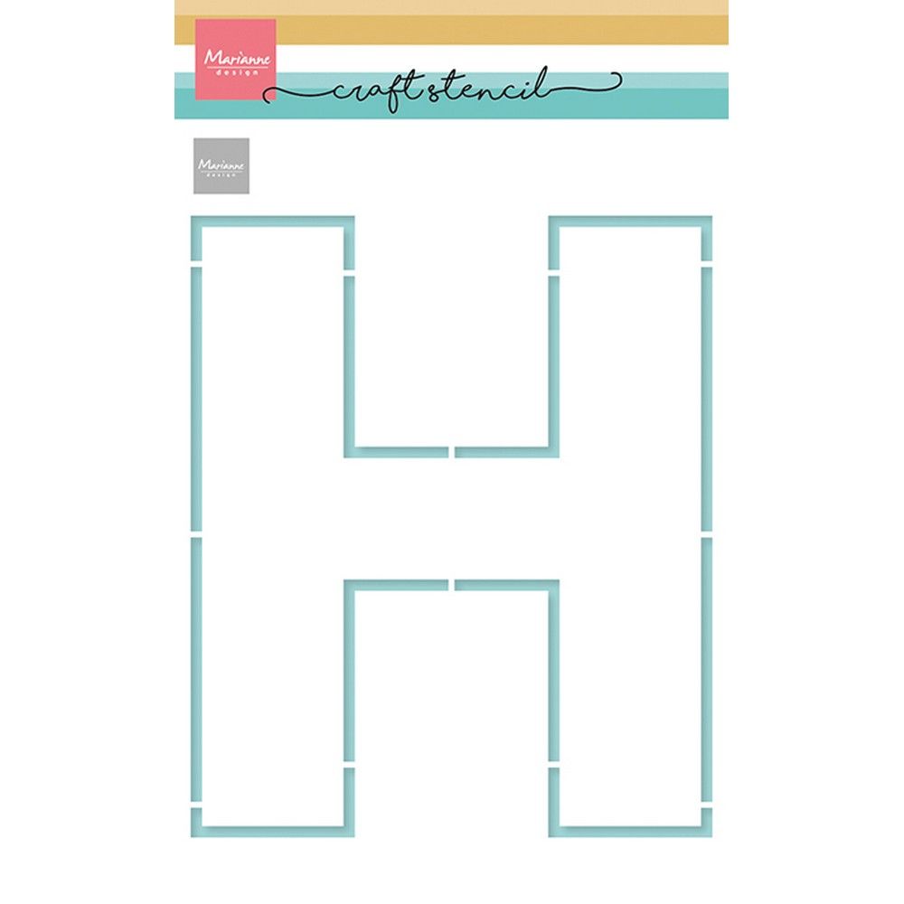 Marianne design • stencil artigianali stencil h lettera