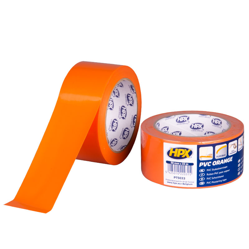 Cinta protectora de PVC Hpx naranja 50cmx33m