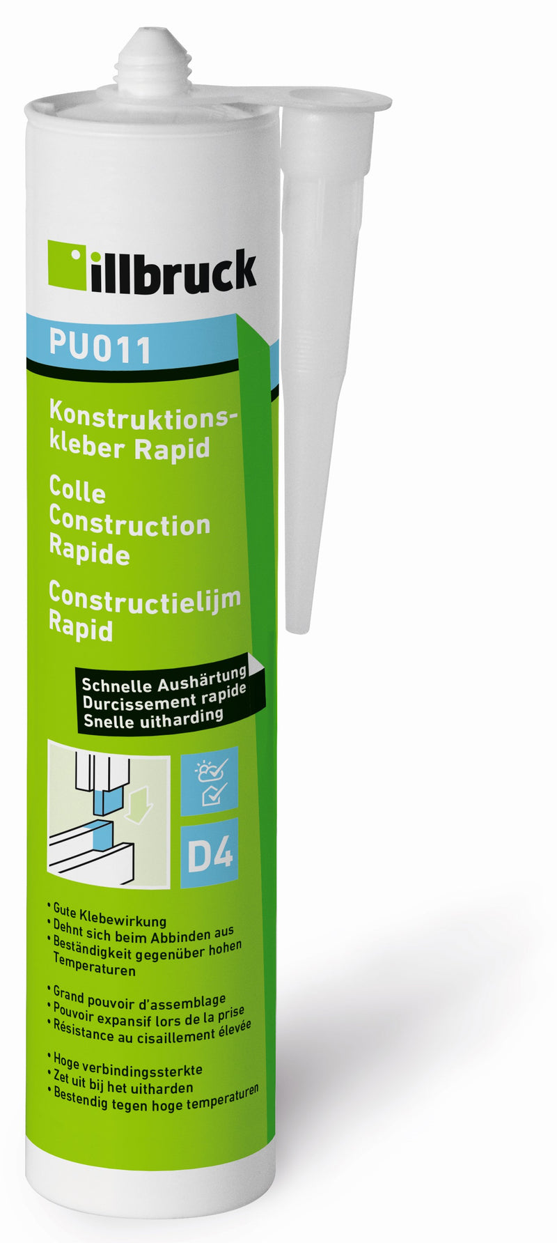Illbruck pu011 constructielijm rapid | 310 ml - pu011328547
